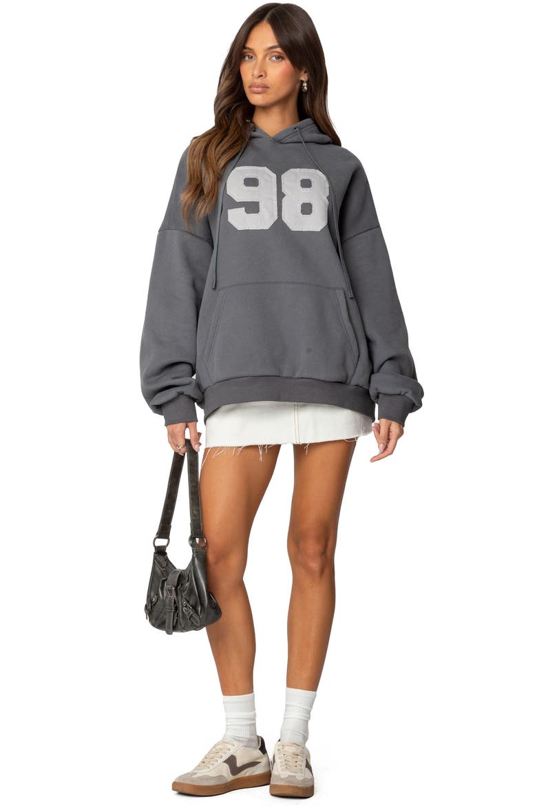 98 Oversize Hoodie, Alternate, color, GRAY