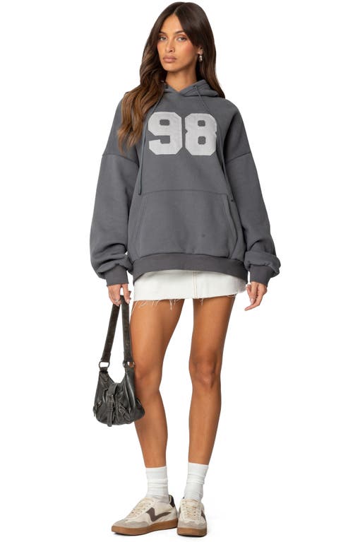 Edikted 98 Oversize Hoodie In Gray