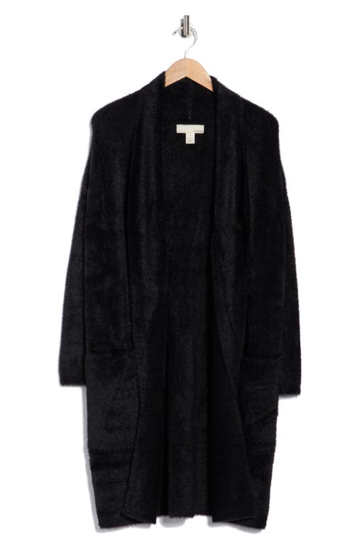 By Design Mina Open Front Eyelash Cardigan In Blue