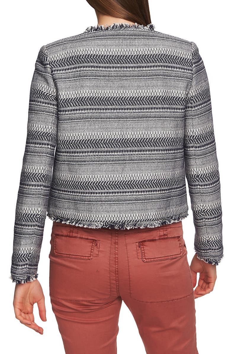 1.STATE Rustic Fringe Tweed Jacket, Alternate, color, 