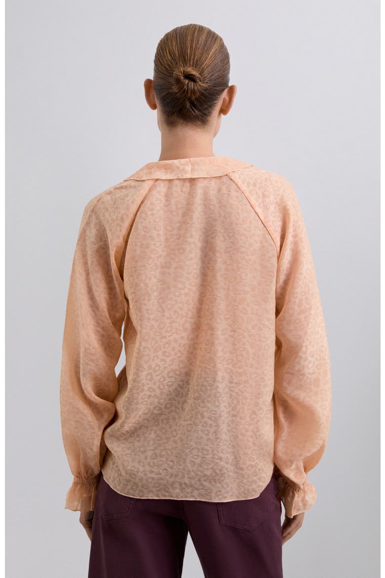 Leopardfrills Shirt, Alternate, color, Blush