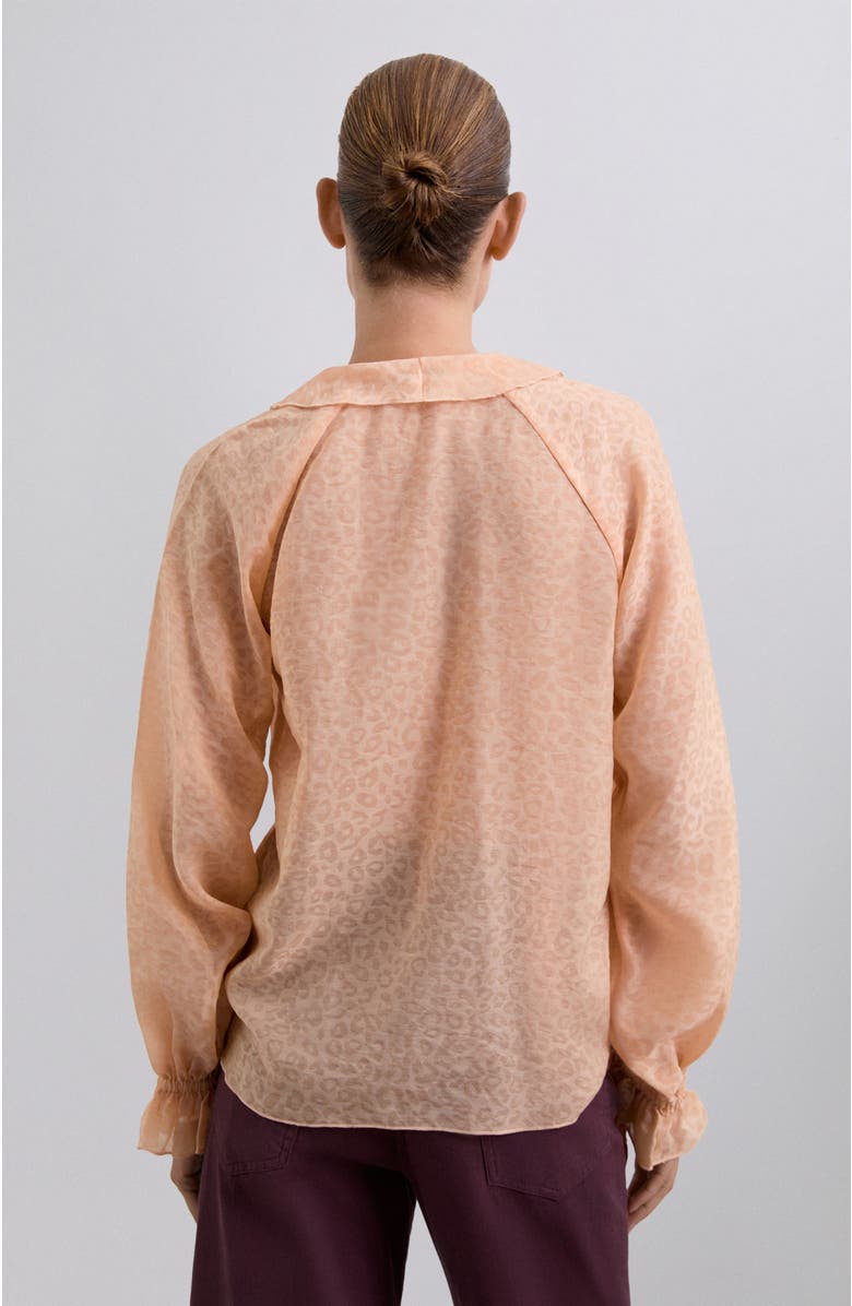 Scalpers Leopardfrills Shirt, Alternate, color, Blush