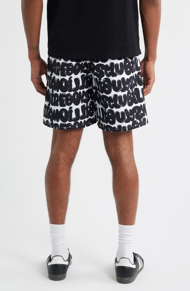 Billionaire Boys Club BB Bubble Nylon Drawstring Shorts, Alternate, color, White
