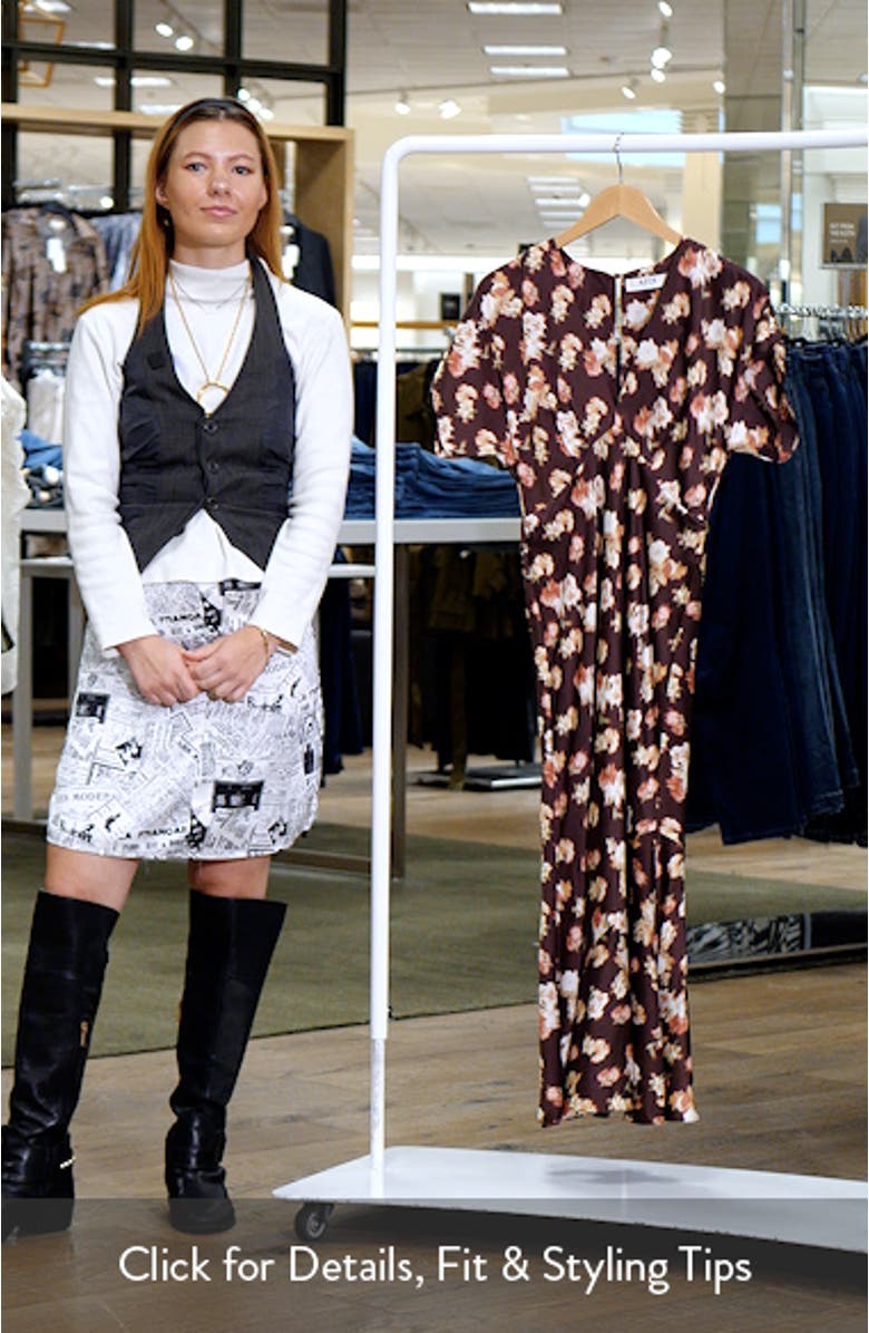 Talyha Floral Flutter Sleeve Maxi Dress, sales video thumbnail