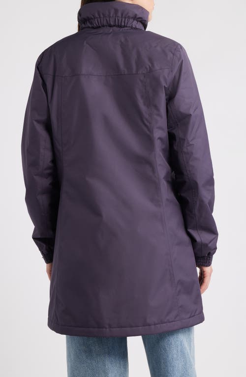 Helly Hansen Aden Hooded Waterproof Insulated Rain Jacket In Purple