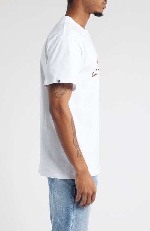 Icecream Cones N Running Bones Graphic T-shirt In White