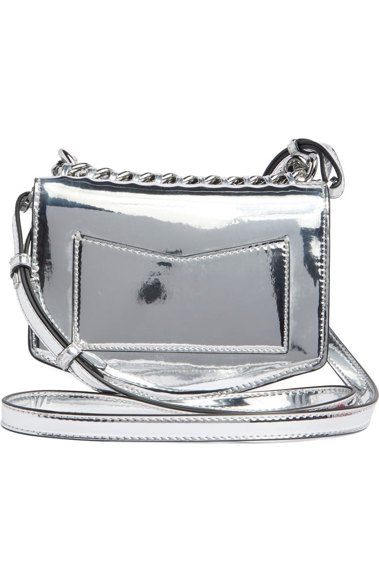 DKNY Riona Flap Crossbody Bag, Alternate, color, Silver