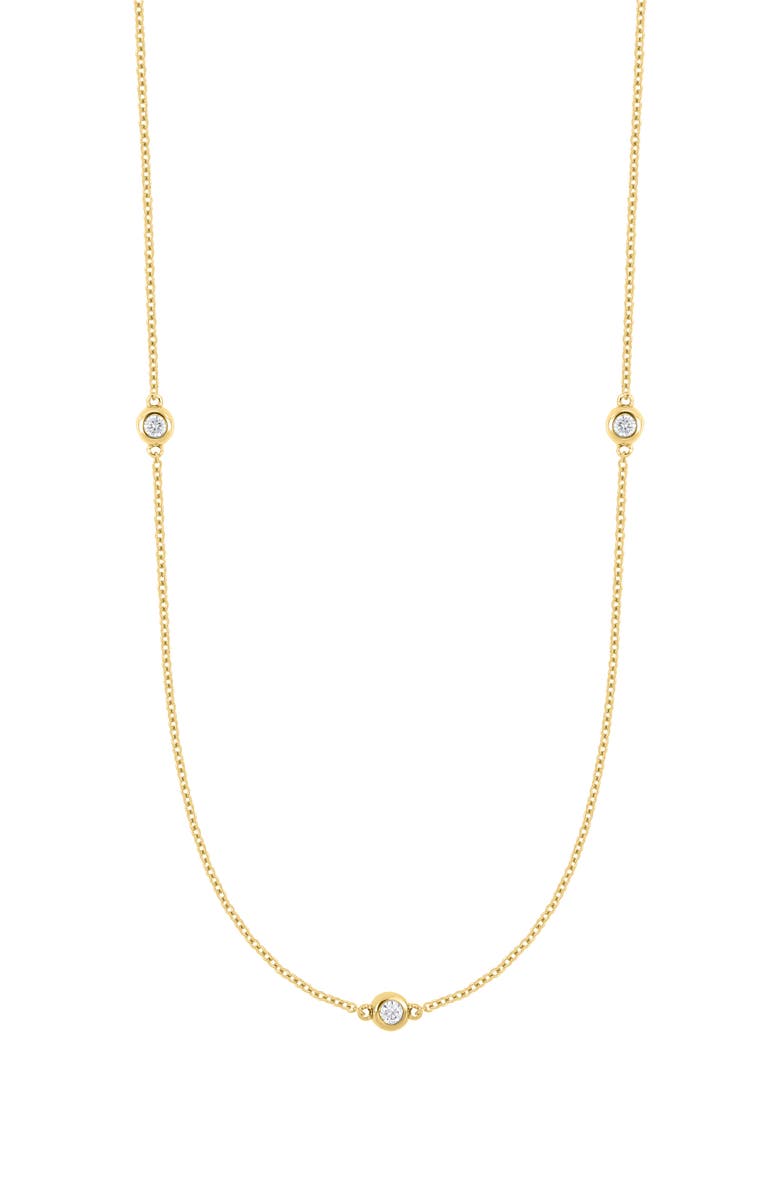 Bony Levy Monaco Large Diamond Bezel Necklace, Main, color, 