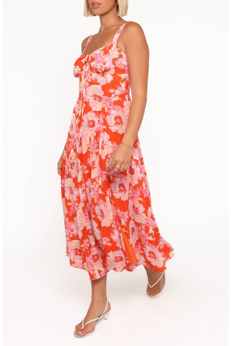 Elodie Floral Midi Sundress, Alternate, color, RED FLORAL