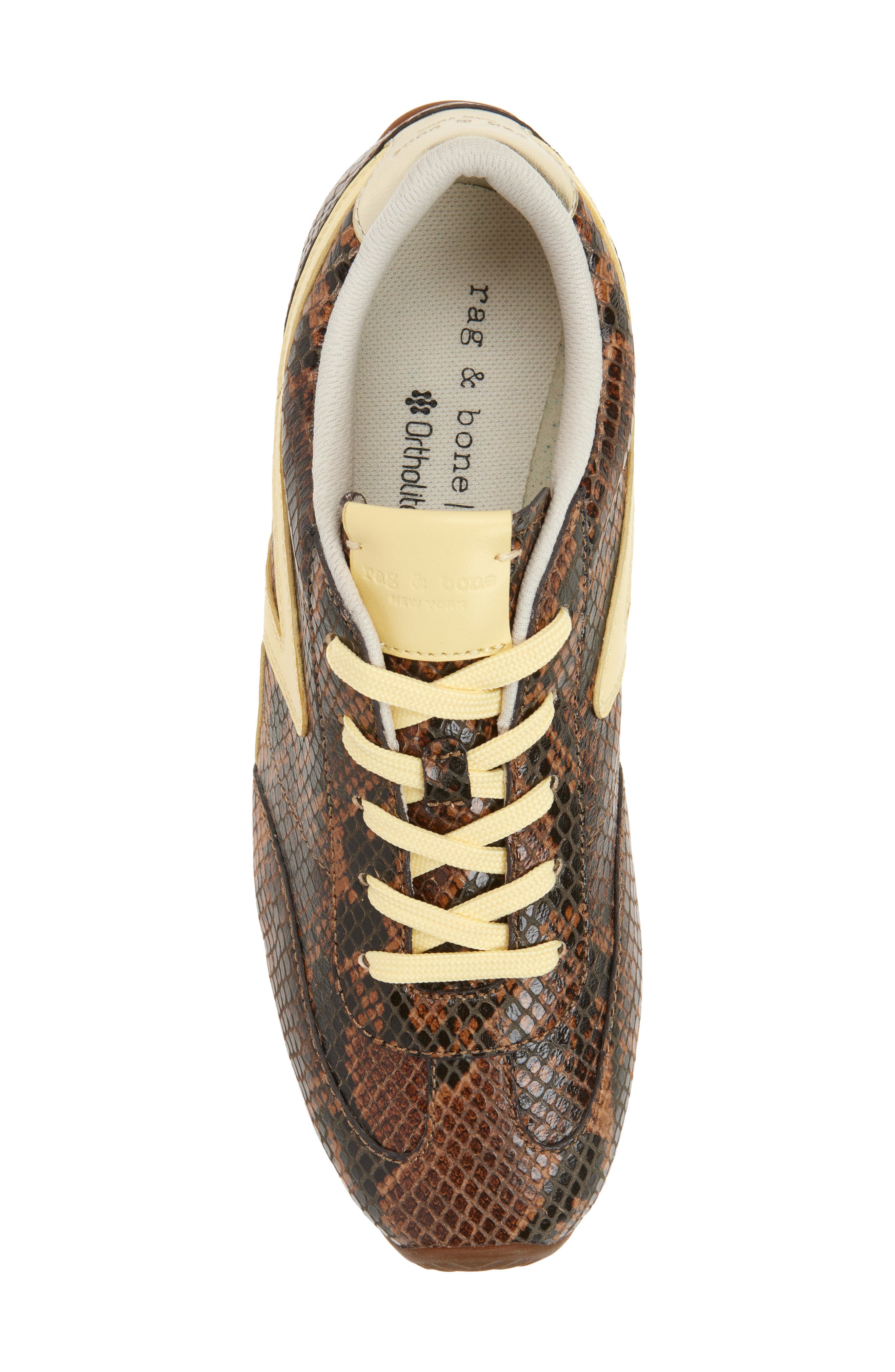 rag 
bone Retro Runner Slim Ultra Sneaker, Alternate, color, Mocha Snake
