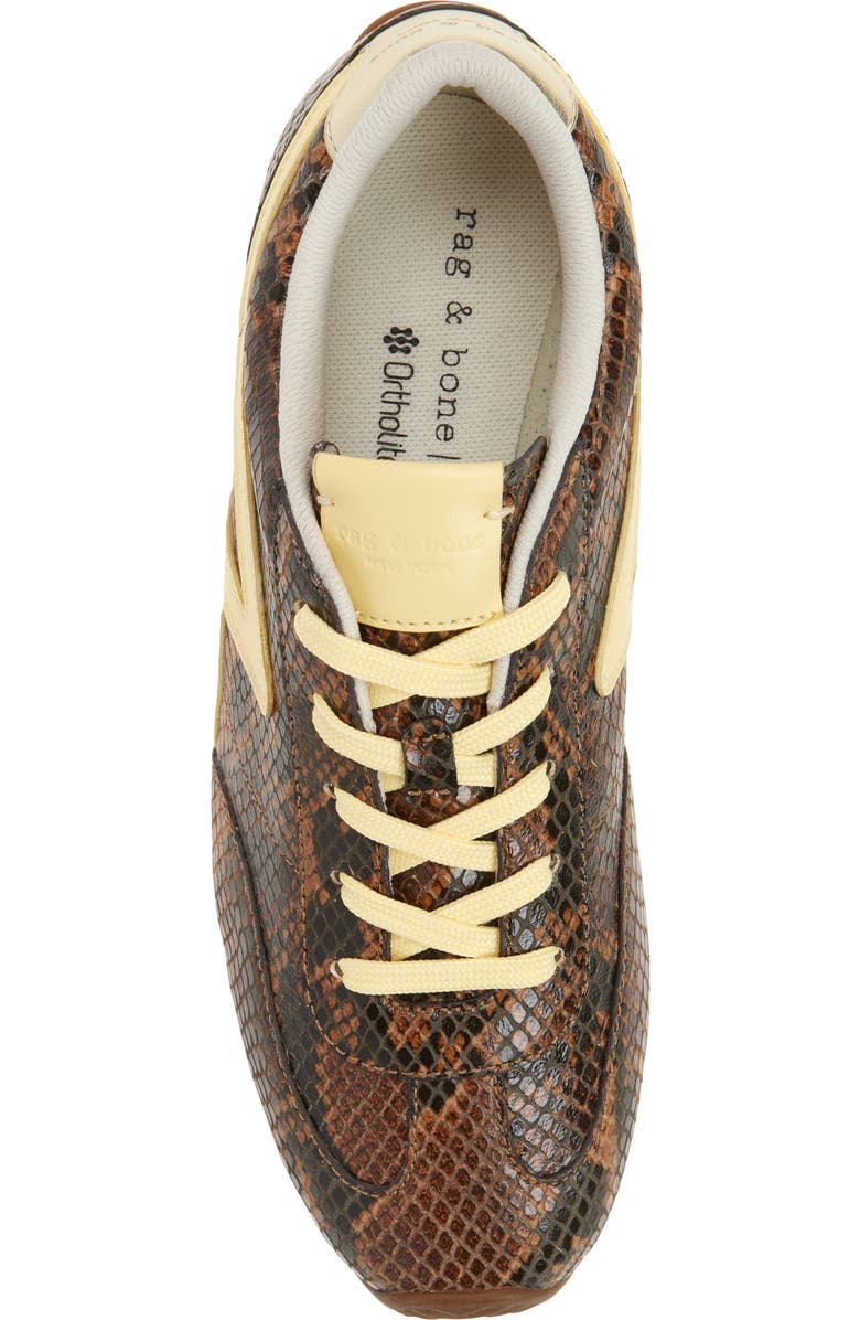 rag & bone Retro Runner Slim Ultra Sneaker, Alternate, color, Mocha Snake
