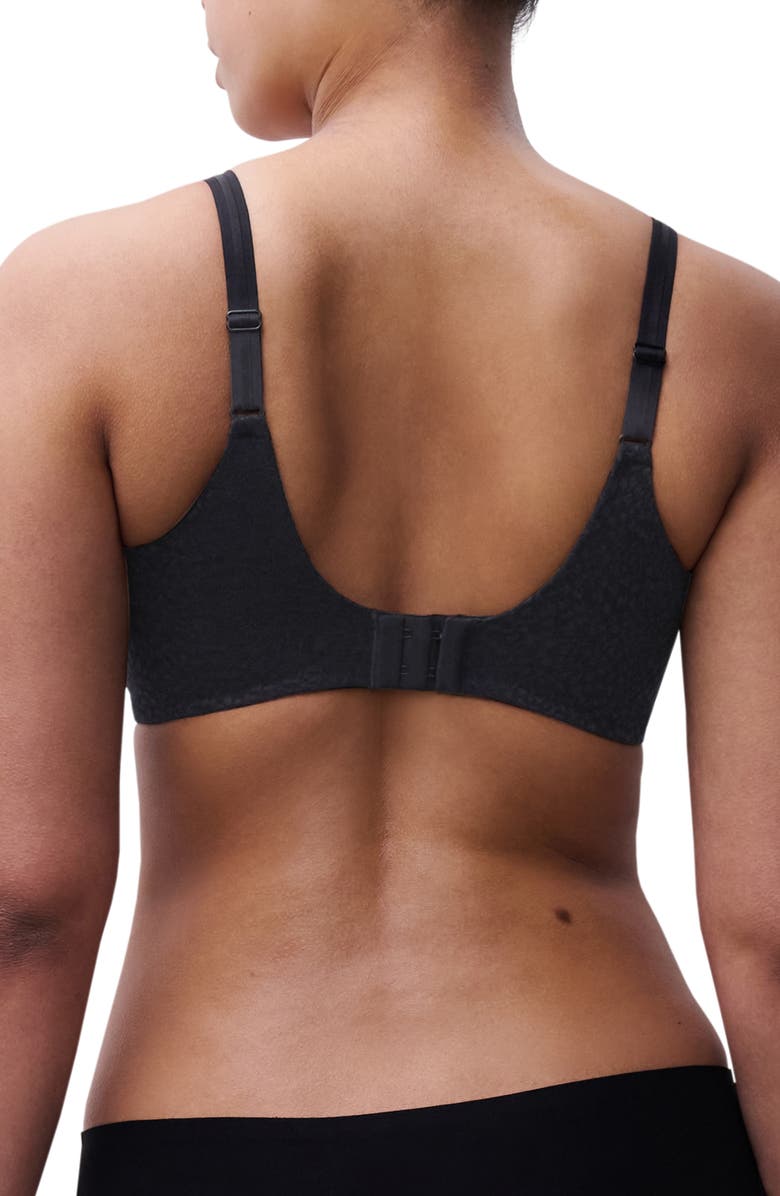 Chantelle Lingerie Magique Underwire Back Smoothing Minimizer Bra, Alternate, color, Black