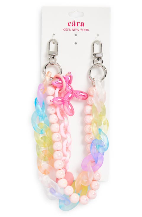 Kids' Rainbow Pastel Chain Bag Charm