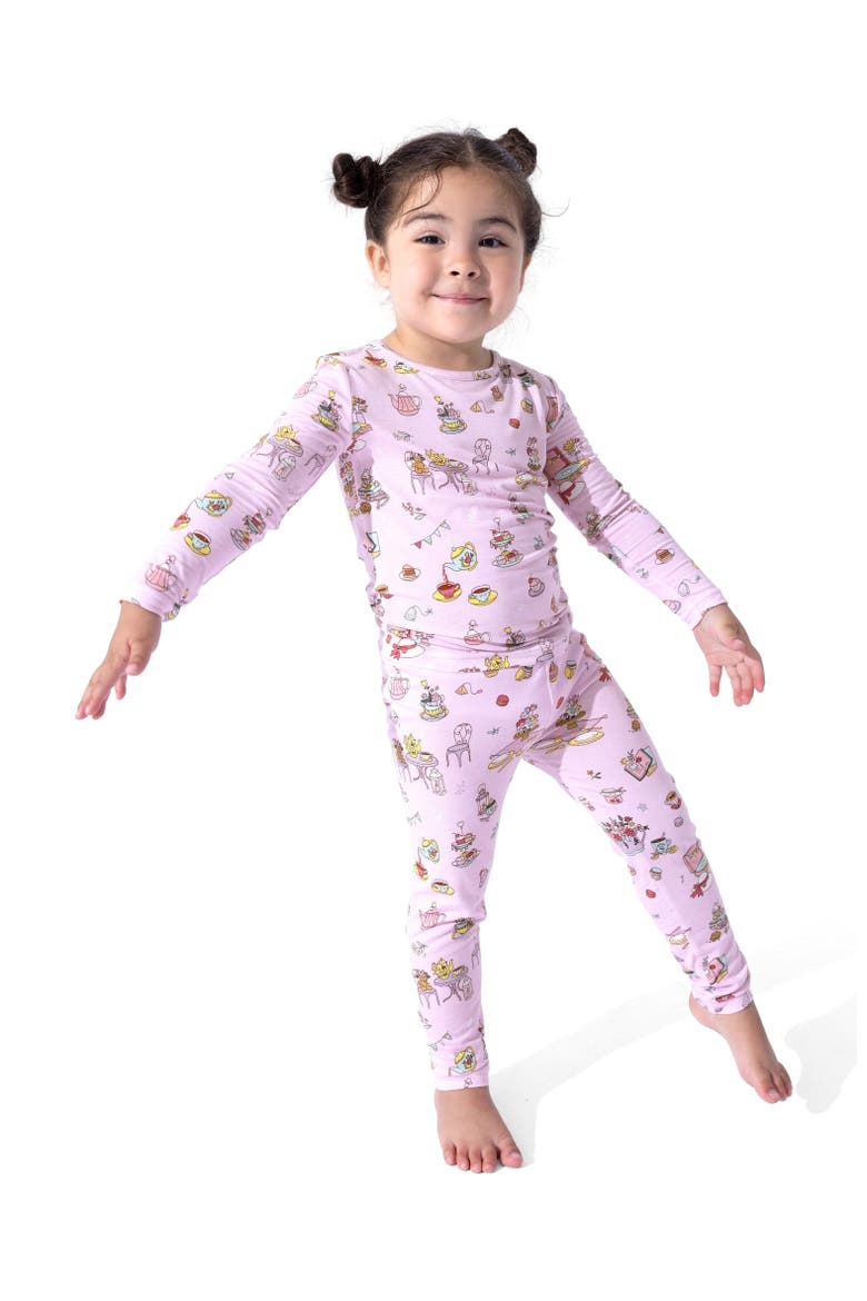 Kids' Tea Party Set of 2 Piece Pajamas, Alternate, color, Tea Party