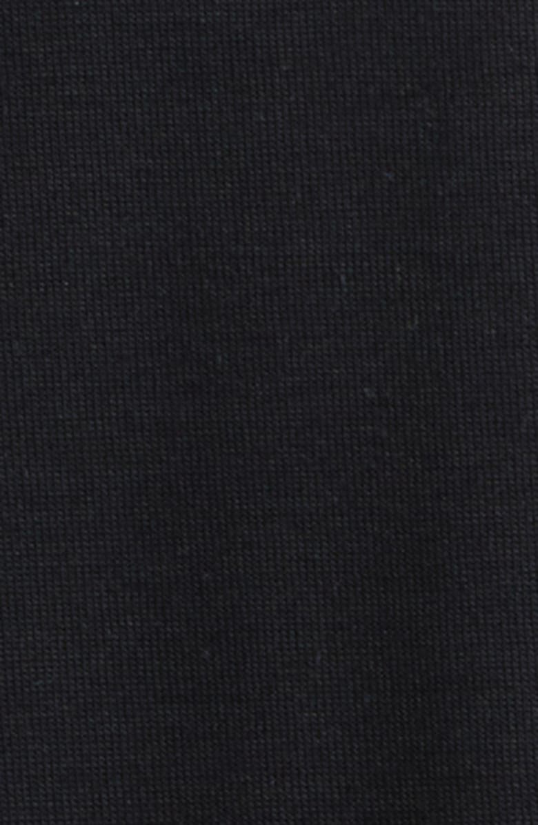 Simone Rocha Bow Ribbon Tail Long Sleeve T-Shirt, Alternate, color, Black