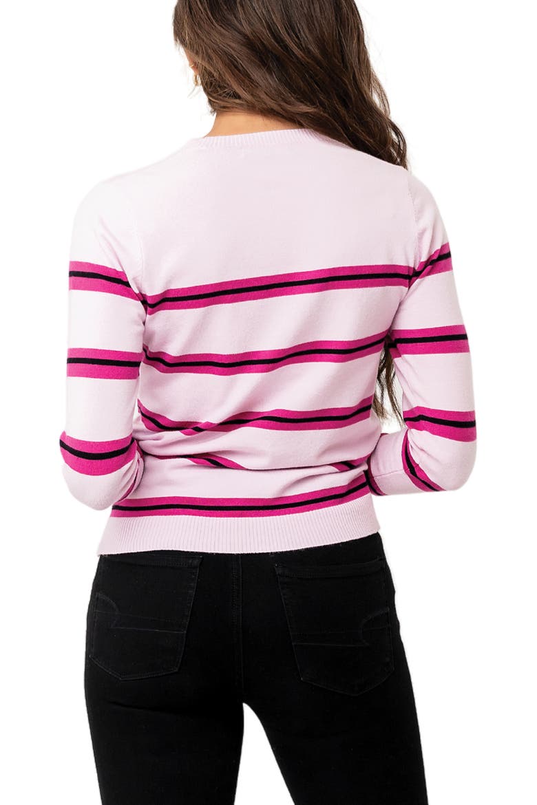 Cupid Stripe Crewneck Sweater, Alternate, color, PARFAIT PINK STR