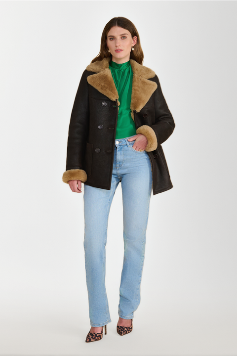 Chelsea Shearling Peacoat