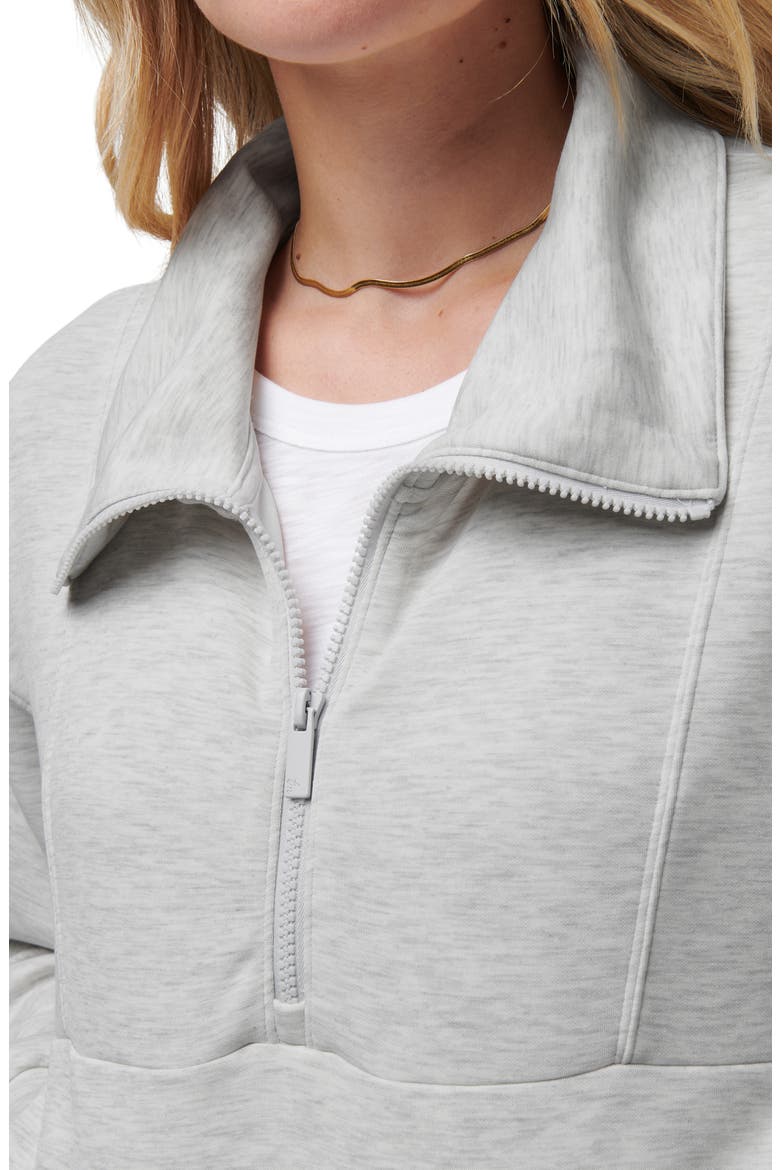 Skyloft Half Zip Top, Alternate, color, HEATHER LIGHT GREY