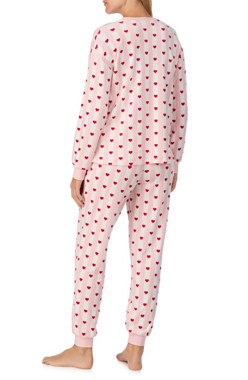 Kate Spade New York Print Pajamas In Pink