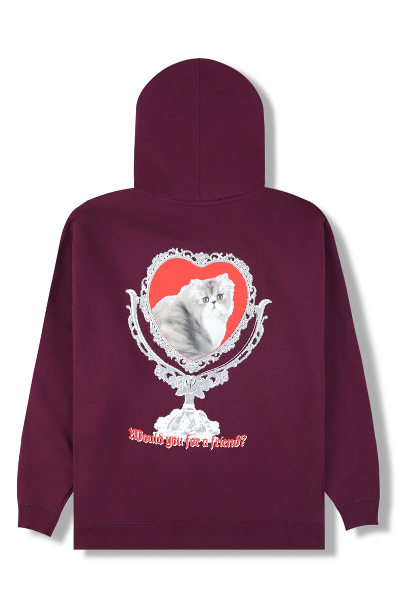 PLEASURES Mirror Hoodie, Alternate, color, Eggplant