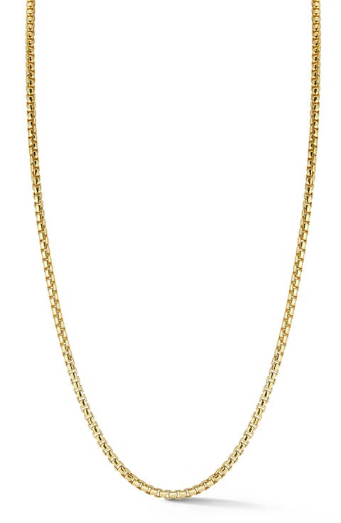 Men's Rounded Box Chain Necklace