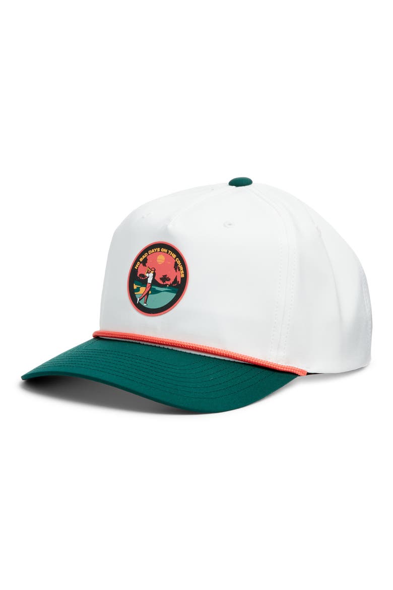 Abbott Snapback Baseball Cap, Main, color, WHITE