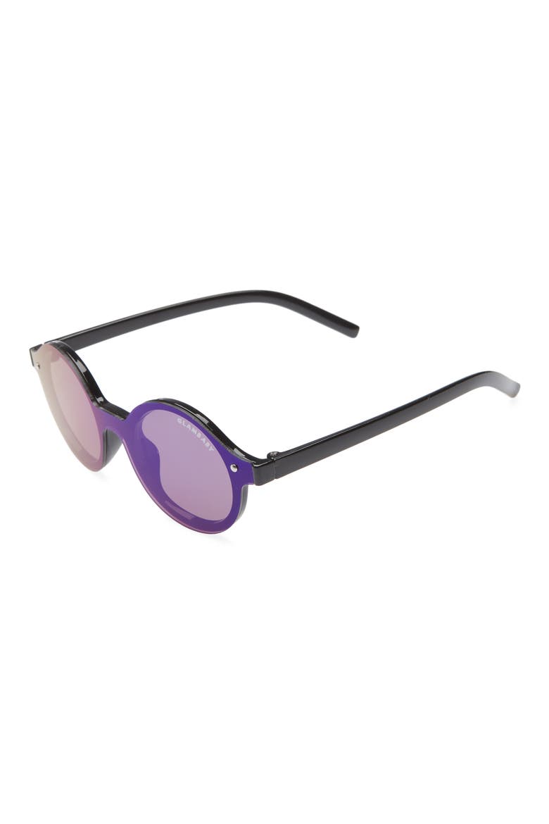 Hermosa Round Sunglasses, Alternate, color, NAVY AND BLACK