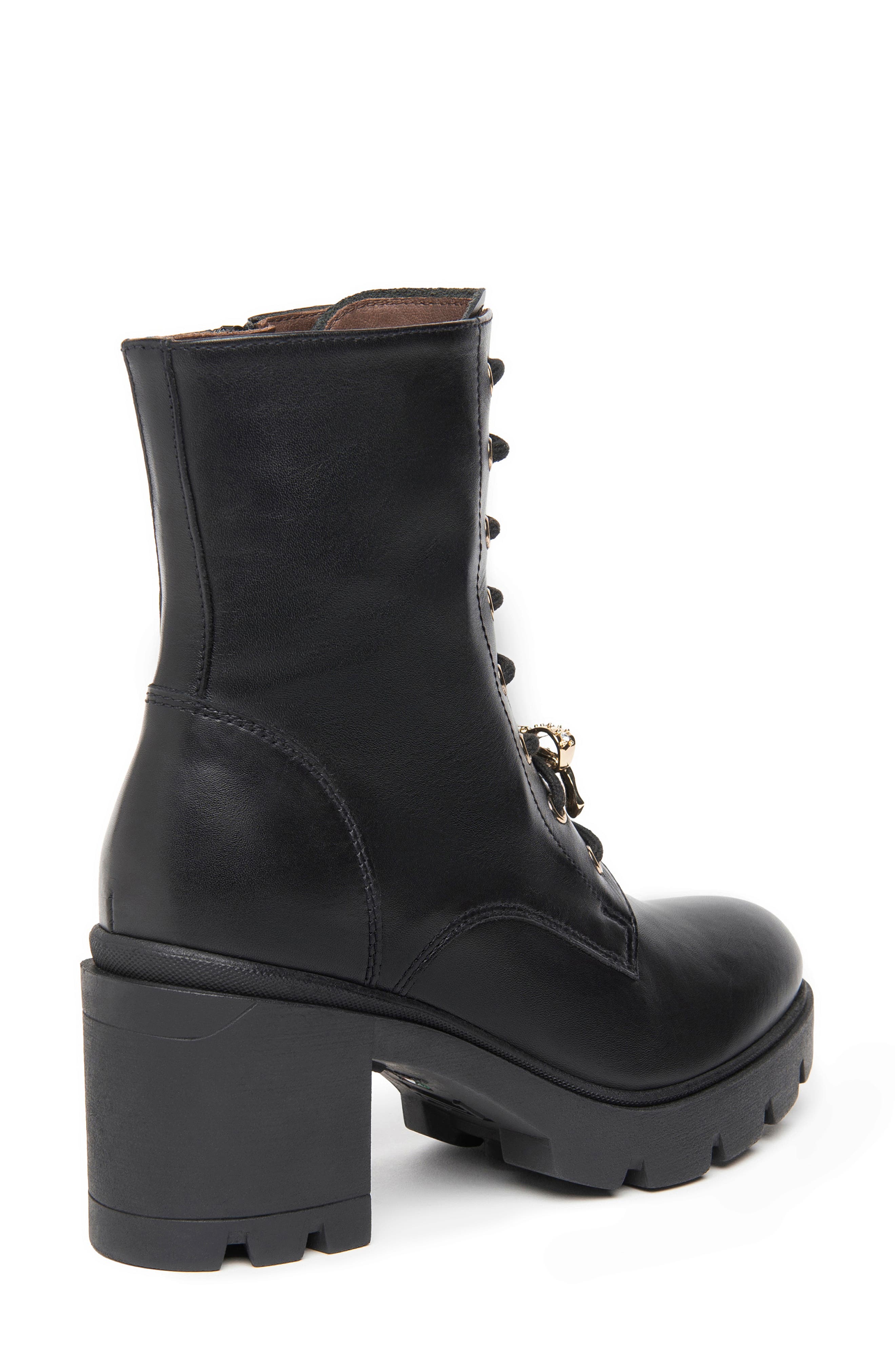 NeroGiardini Gems Block Heel Bootie, Alternate, color, Black