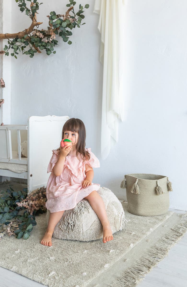 Lorena Canals Mossy Rock Pouf, Alternate, color, 