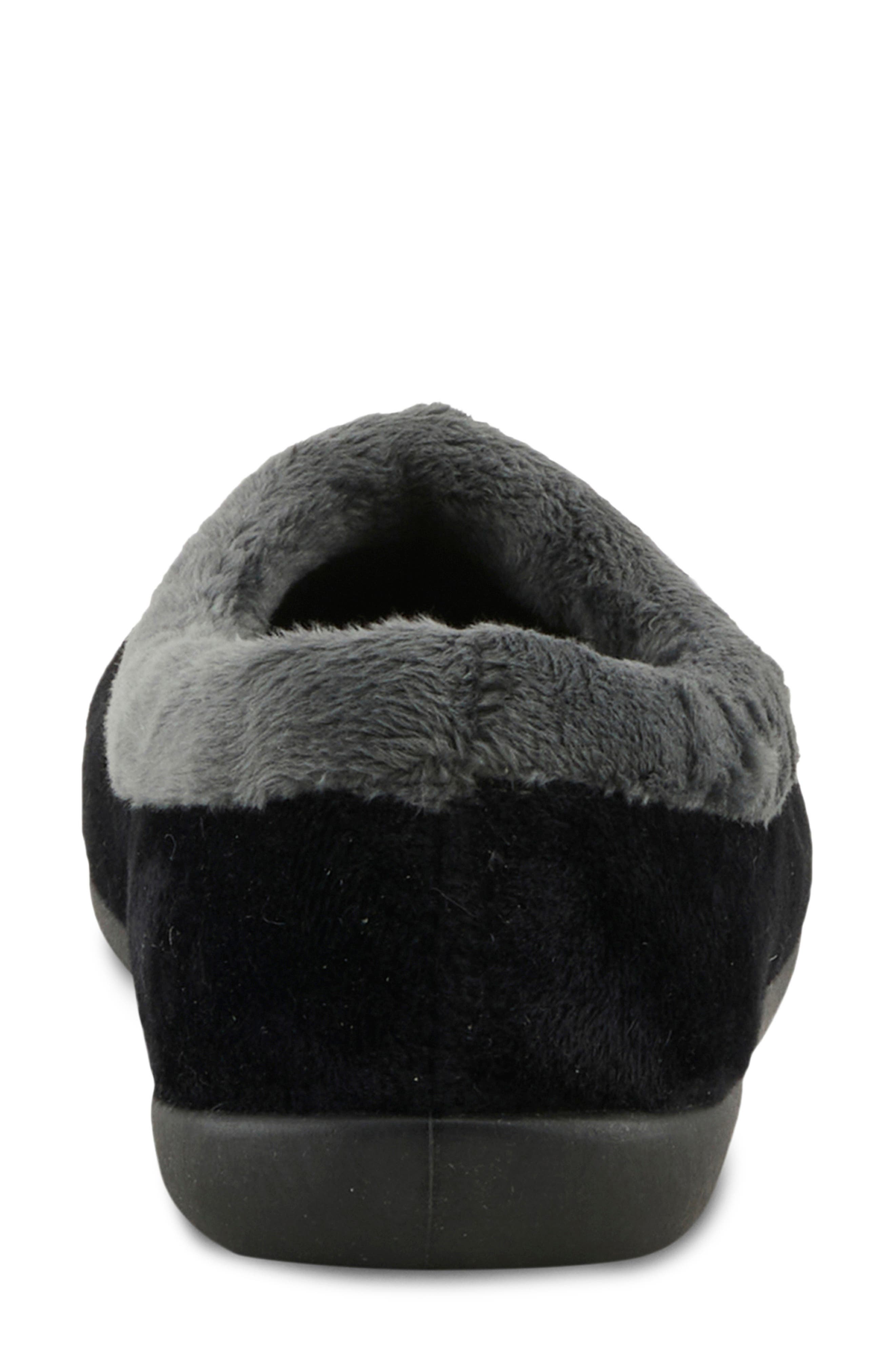 Flexus by Spring Step Amalie Faux Fur Slipper, Alternate, color, Black Multi