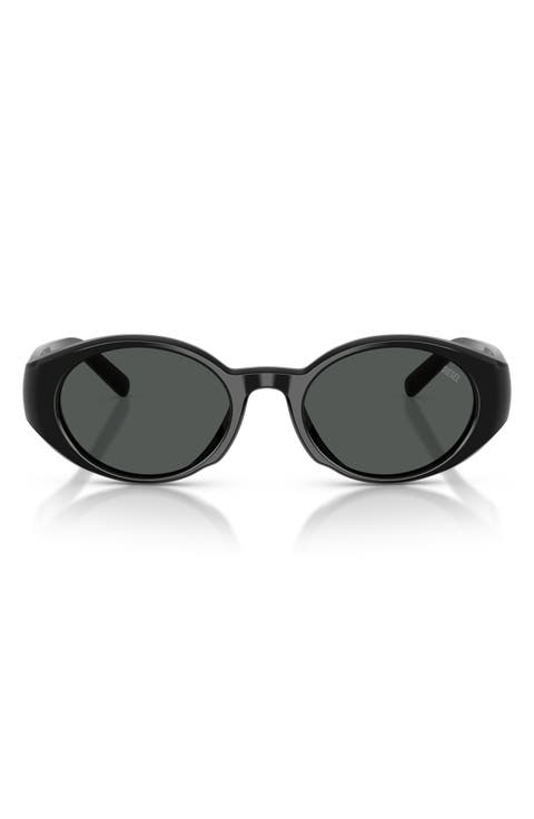 52mm Oval Sunglasses