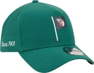 New Era Men's New Era Green Cleveland Guardians Pin Seeker 9FORTY A-Frame Adjustable Hat