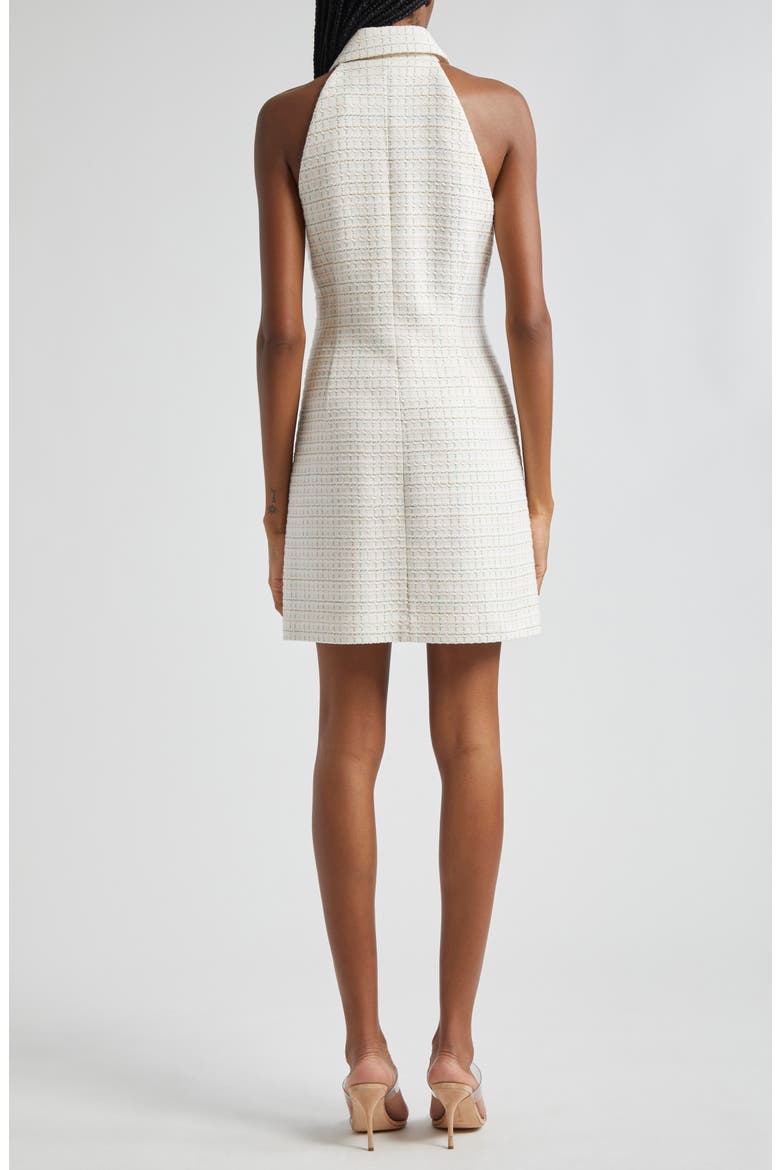 Roxanne Tweed Button-Up Minidress, Alternate, color, IVORY MULTI