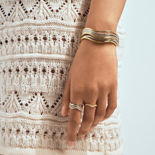 Sif Jakobs Jewellery Bangle Ellera Waves Pianura In Metallic