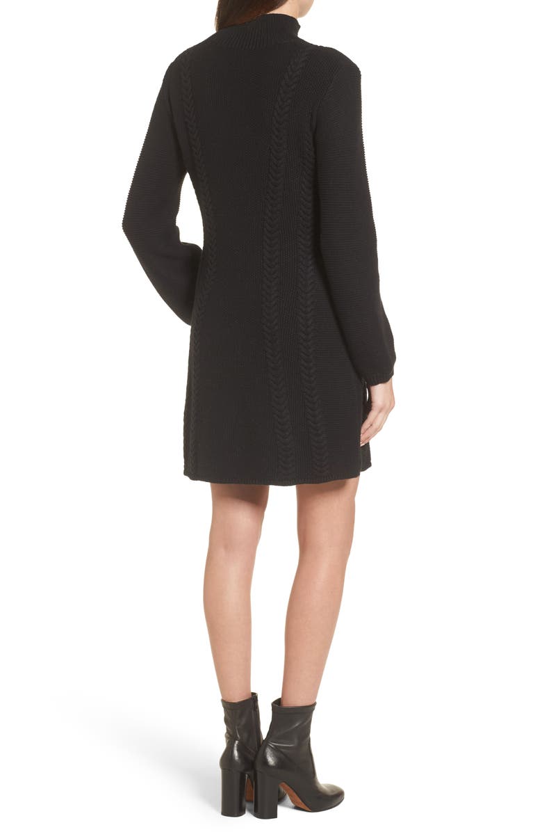 Caslon<sup>®</sup> Cable Knit Sweater Dress, Alternate, color, 