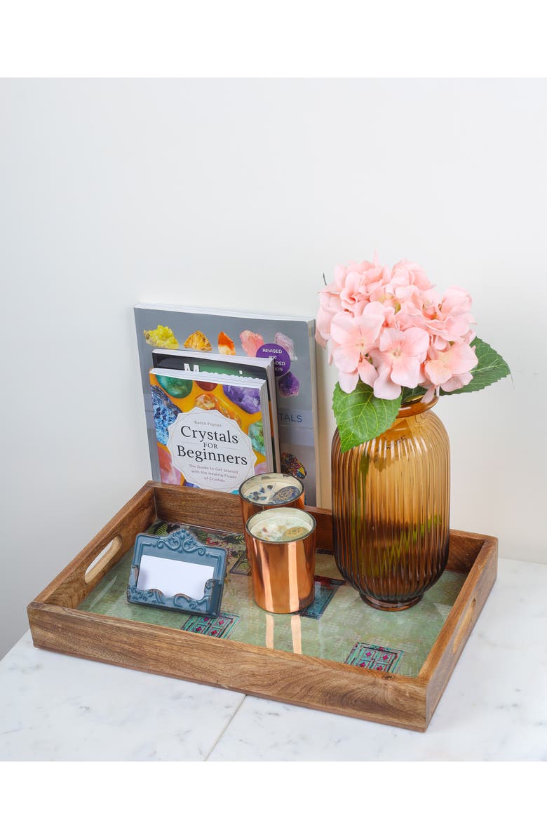 Tiramisu Sunshine Springs 3-Piece Decorative Trays, Alternate, color, Green Doors