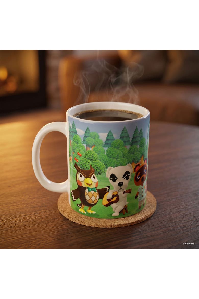 11 oz Animal Crossing New Horizons Lineup Ceramic Mug, Alternate, color, Green
