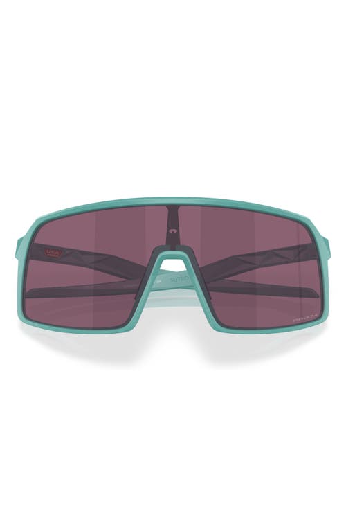 Oakley Sutro 137mm Prizm™ Wrap Shield Sunglasses In Matte Pacific/prizm Road Black