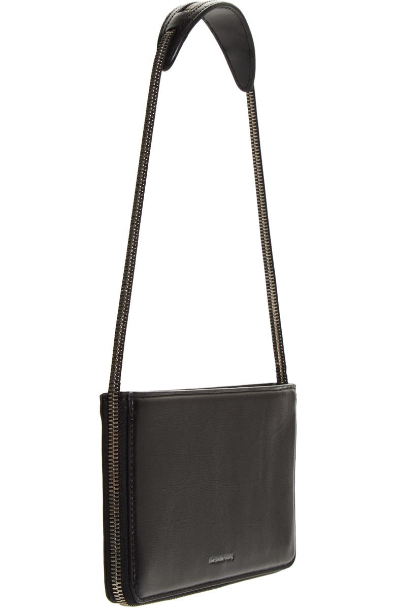 Alexander Wang Siren Pochette Leather Shoulder Bag, Alternate, color, Black