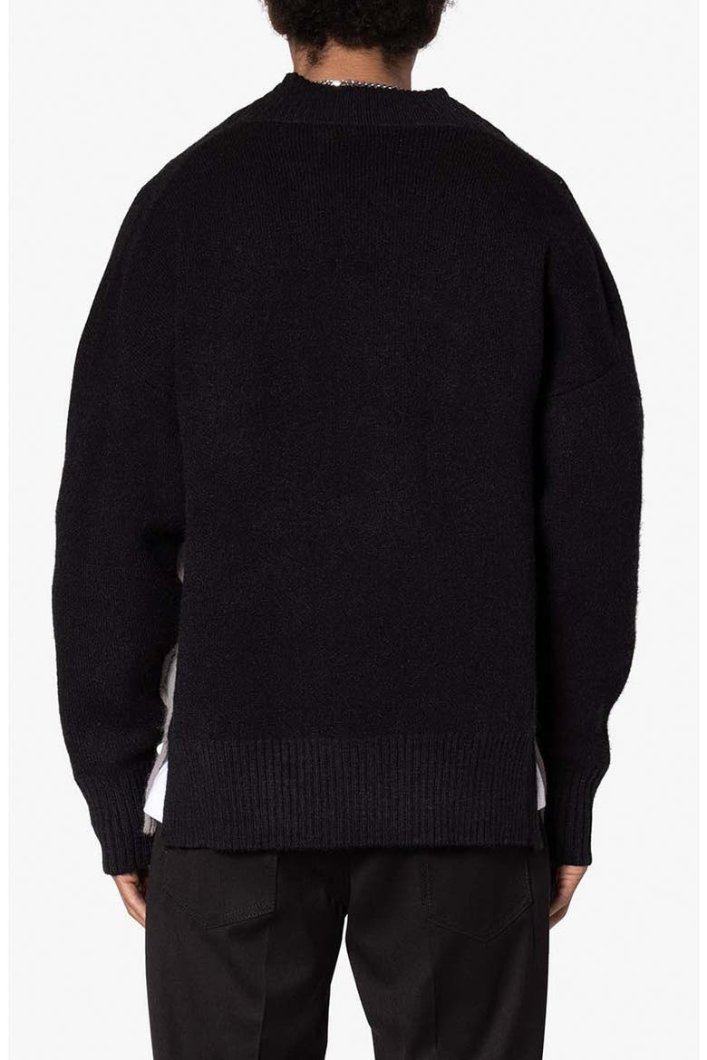 University Sweater, Alternate, color, BLACK/ GREY