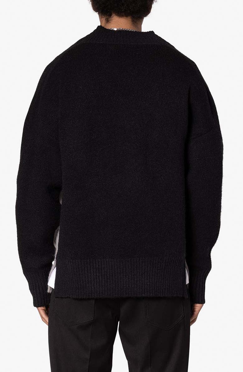 mnml University Sweater, Alternate, color, Black/ Grey