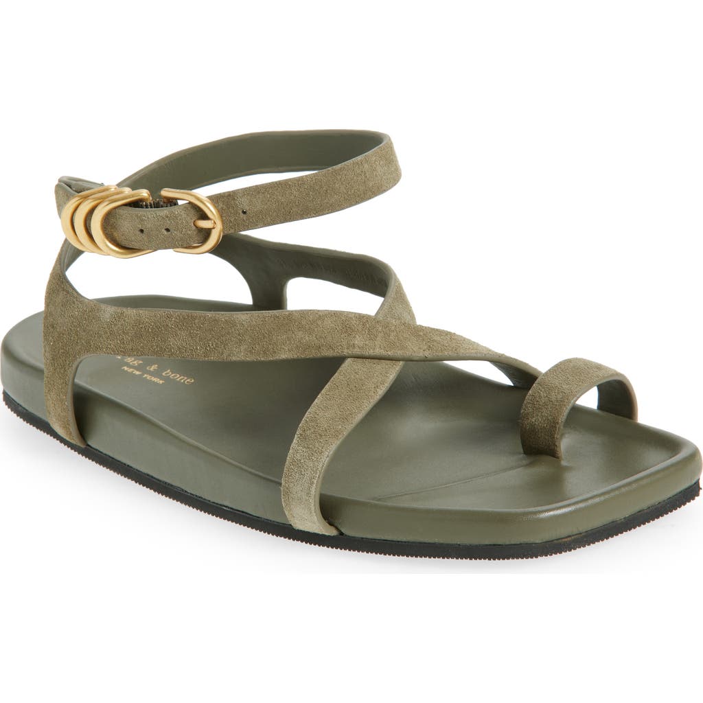Rag & Bone Rue Ankle Strap Sandal In Green
