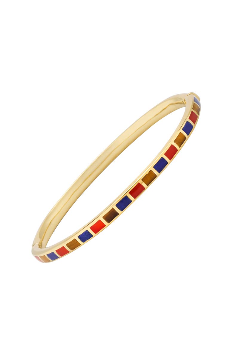 Jan Leslie Dash Bracelet Set In Sterling With 18K Gold Overlay, Main, color, Multi Color