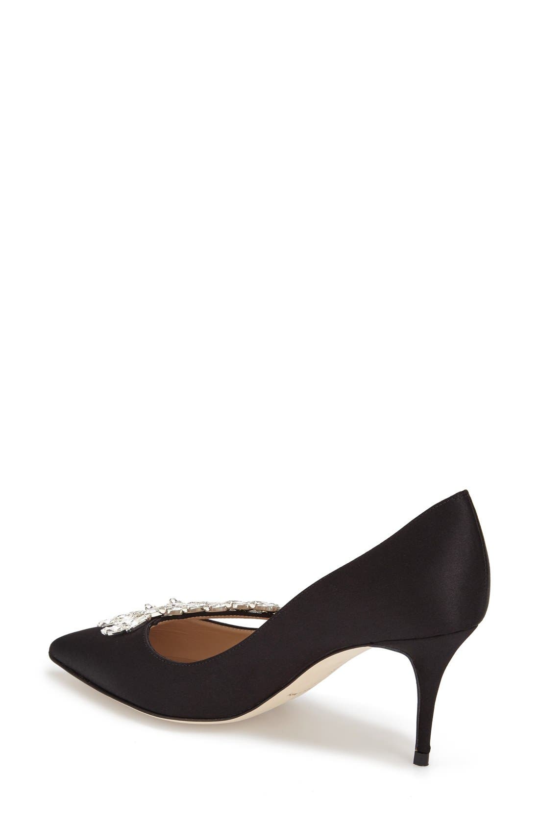 Manolo Blahnik ' Nadira' Crystal Embellished Pointy Toe Pump, Alternate, color, 