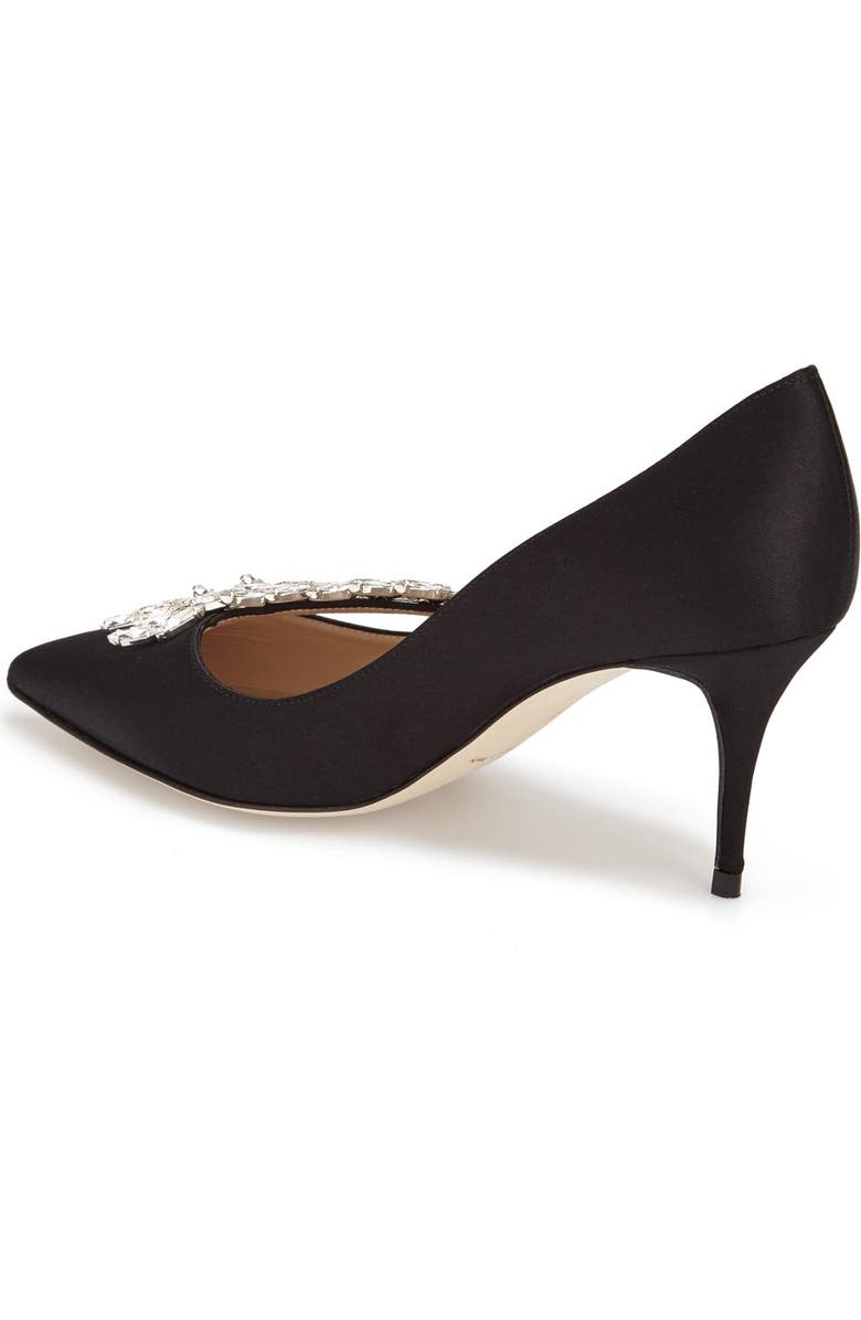 Manolo Blahnik ' Nadira' Crystal Embellished Pointy Toe Pump, Alternate, color,