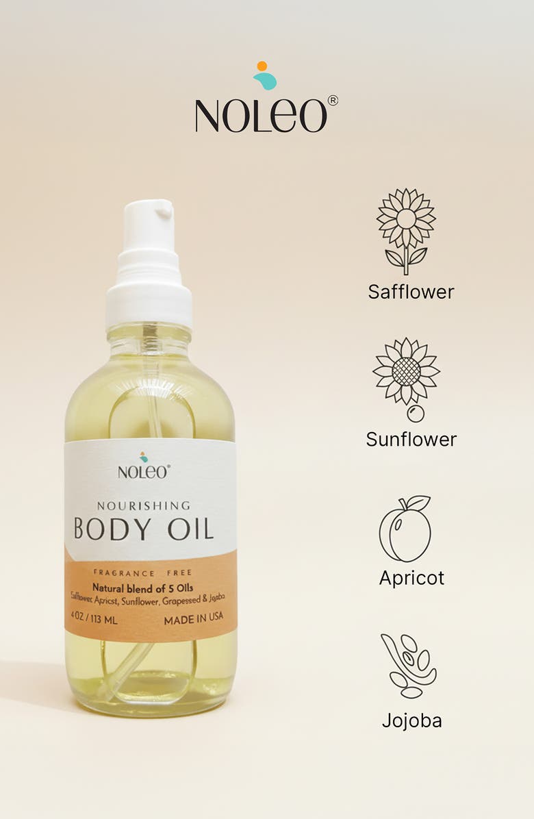 NOLEO Nourishing Body Oil, Alternate, color, White