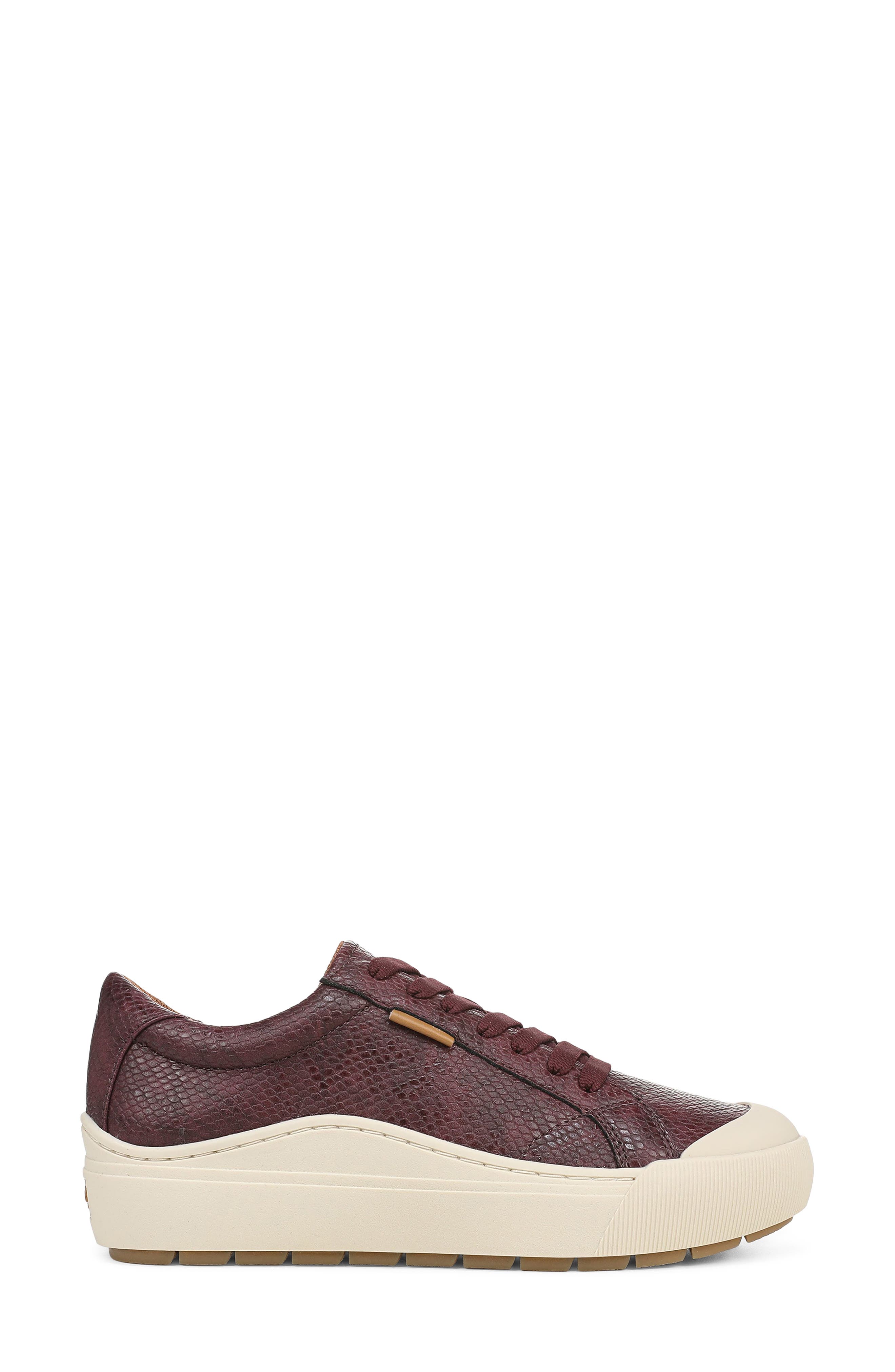 Time Off Sneaker, Alternate, color, DARK BURGUNDY FAUX LEATHER