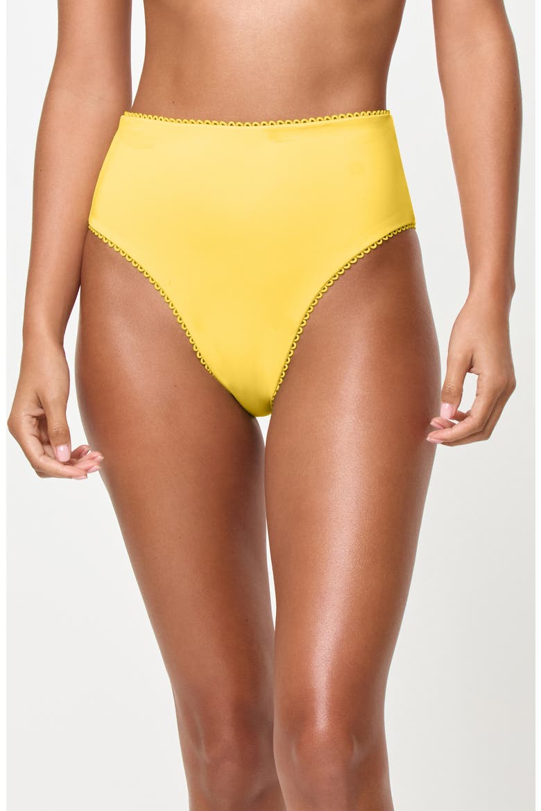 Soleil High Waist Rib Bikini Bottoms video