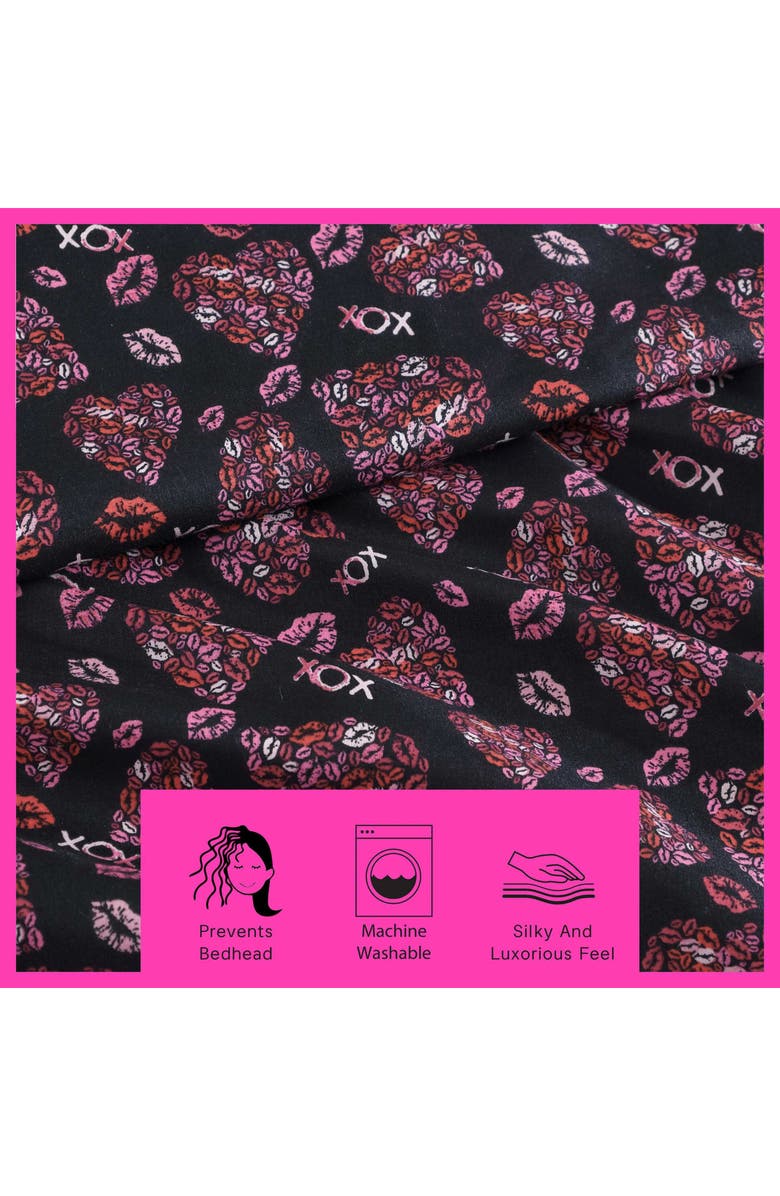 Betsey Johnson Lipstick Betsey Sheet Set, Alternate, color, Light / Medium Pink