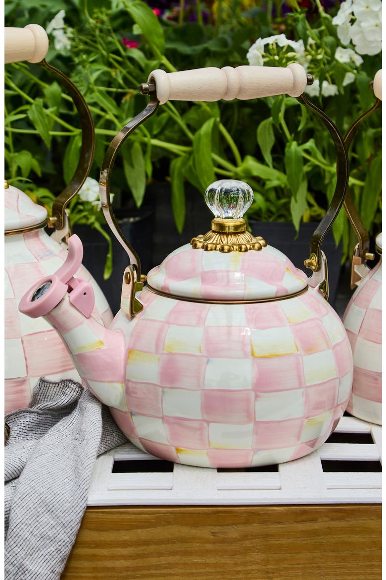 Rosy Check Whistling Tea Kettle, Alternate, color, ROSY